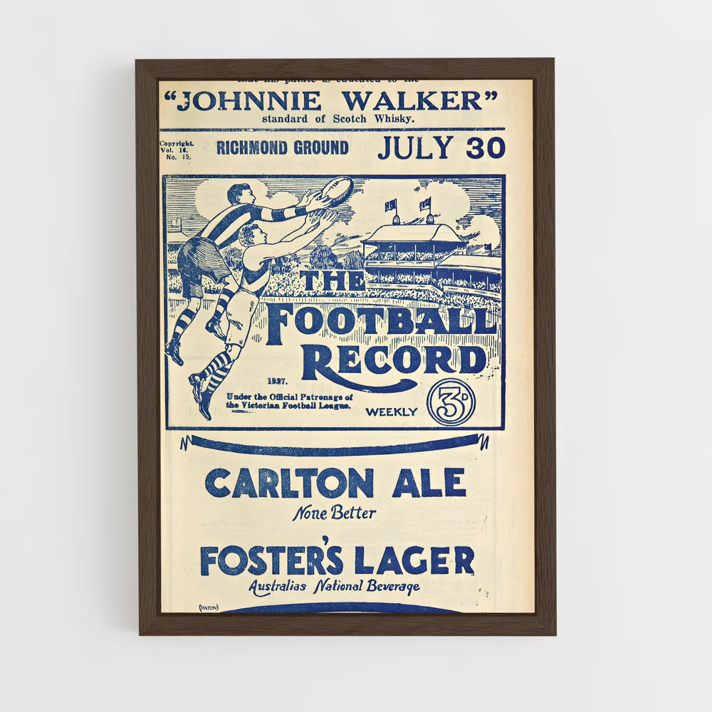 Poster L'Histoire du Footy – affiche Football australien (vue 5)